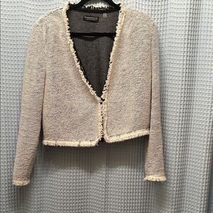 Nordstrom Cream Textured Blazer